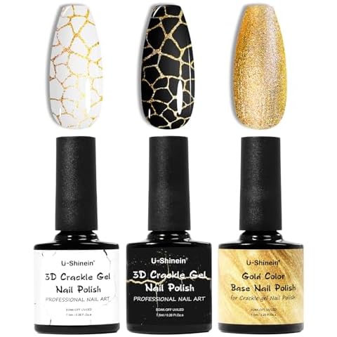 U-Shinein Crackle Gel Nail Polish Set Cover