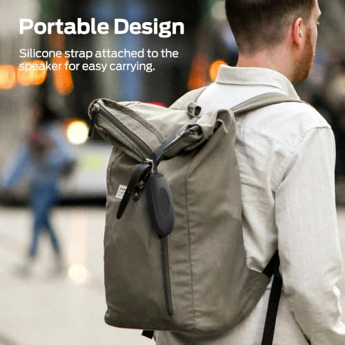 Oraolo Bluetooth Speaker, 10W Portable Wireless Mini Speaker with Strap | IPX5 waterproof, 5H playtime, TWS stereo pairing, silicone strap, AUX & TF card, for travel gym - image 3