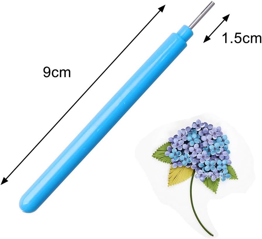 SUMAJU 4 PCS Slotted Paper Quilling Tools, Multi-Colored Paper Flower Quilling Tools Rolling Curling Quilling Needle Pen for Art Craft DIY Paper Cardmaking Project
