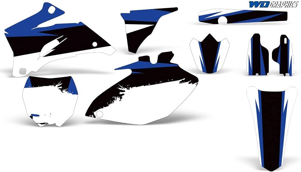 MX Dirt Bike Graphics kit Sticker Decal with Rim Trim and Number Plates Compatible with Yamaha YZ250F/YZ450F 2006-2009 - Midnight Race