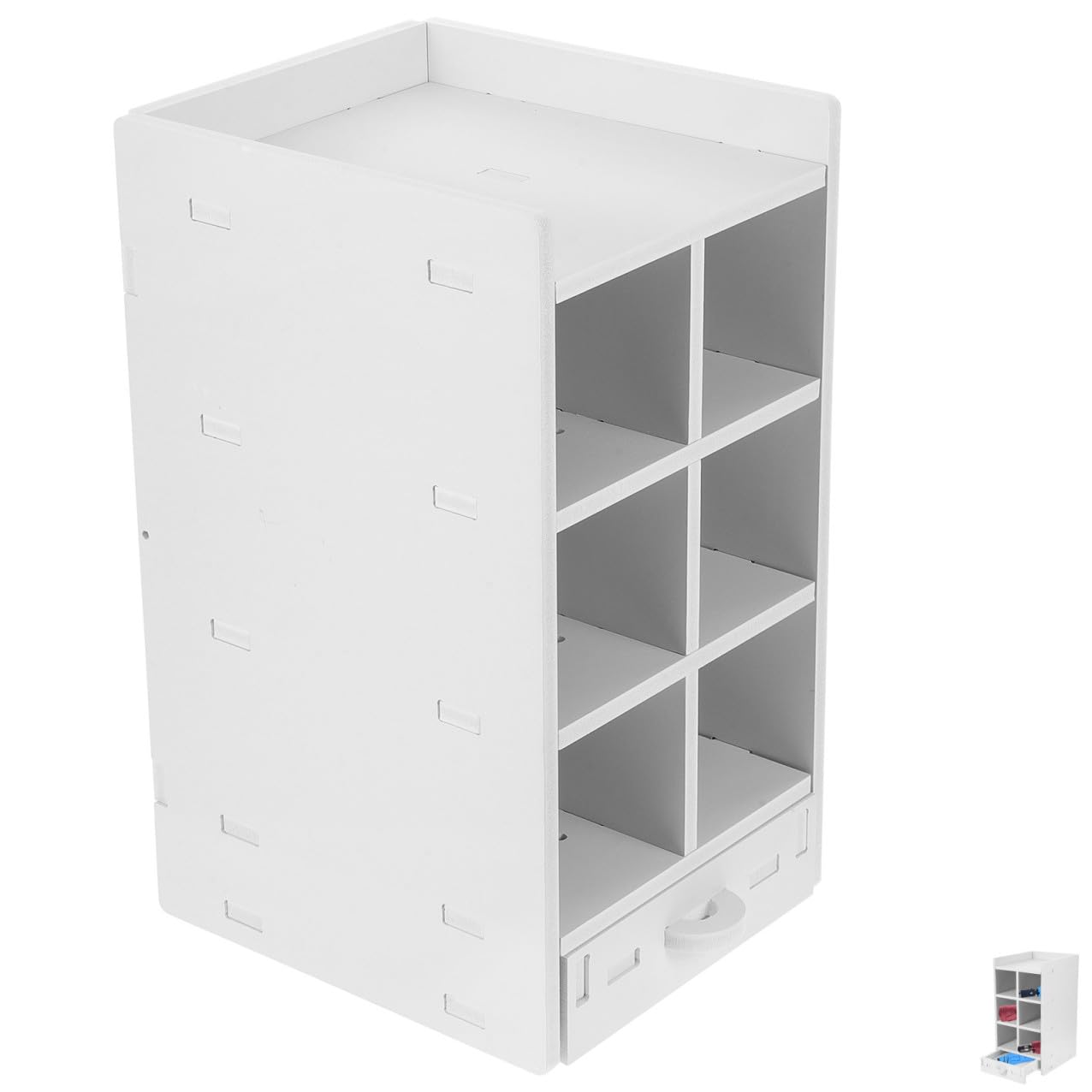 Portaombrelli da Interno in Legno Bianco Design Multi-scomparti, Resistente e Durevole, per Ingresso e Uso Quotidiano, Supporto Ombrelli Stabile e Pratico