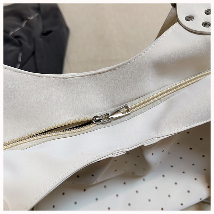 Bolso tote con estampado de lunares para mujer, bolso bandolera Y2K con colgante de estrella, bolso hobo grande para escuela, trabajo y viaje miniatura 6