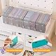 LdawyDE Karteikarten Box, 24,8 x 10 x 7,5 cm Karteikasten mit Abnehmbaren Trennbretter, Transparente Karteikartenbox mit Deckel für bis zu 700 Karten für Lernkarten, Visitenkarten, Notizen Karten