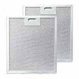 Huixplore 2X Metallfilter für Dunstabzugshauben 305x267x9mm - 5-lagiges Aluminiumgitter Metallfilter Dunstabzugshaube - Universal Fettfilter mit Metallgitter für Küchenabzugshauben