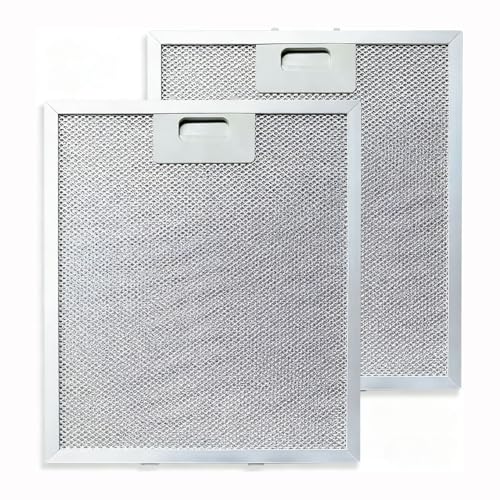 Huixplore 2X Metallfilter für Dunstabzugshauben 305x267x9mm - 5-lagiges Aluminiumgitter Metallfilter Dunstabzugshaube - Universal Fettfilter mit Metallgitter für Küchenabzugshauben