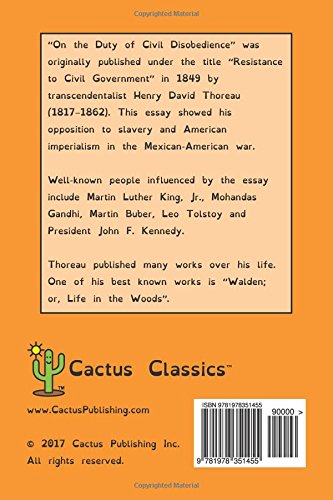 On the Duty of Civil Disobedience (Cactus Classics Dyslexic Friendly Font): 13 Point Font, Resistance to Civil Government - Image 2