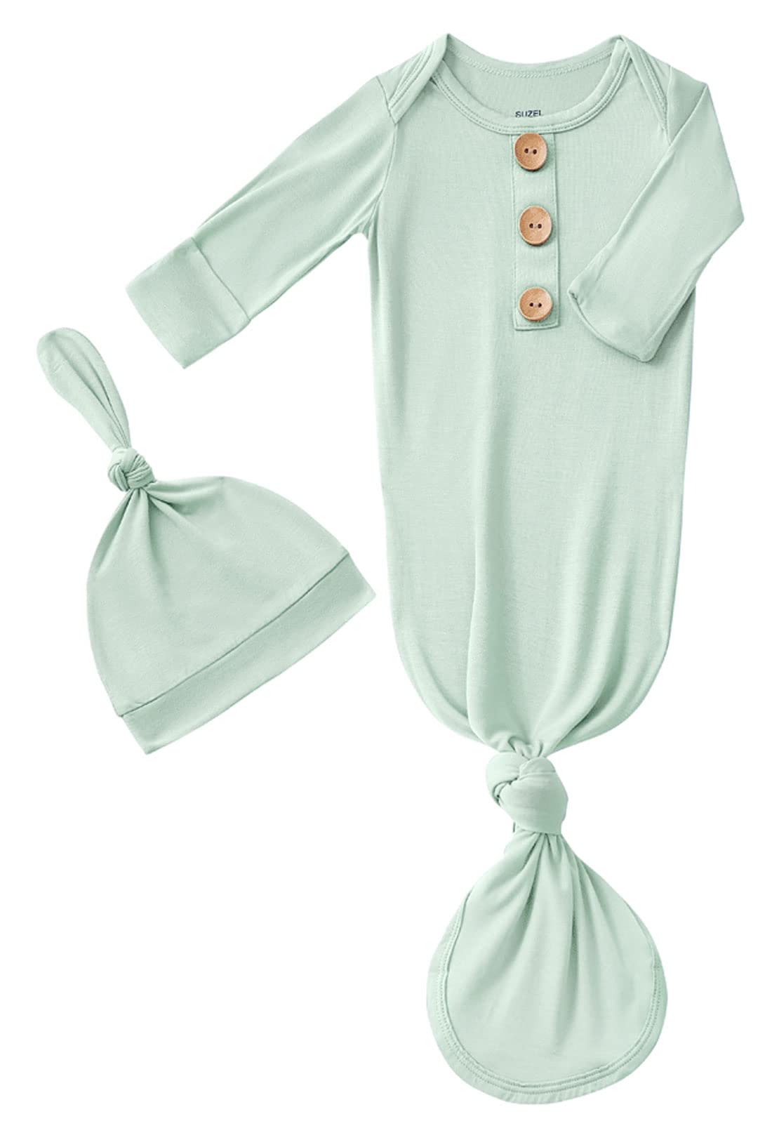 SUZEL Knotted Gown Hat Set