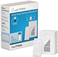 Vista 12 de Lutron Caseta - Kit de arranque inteligente para lámparas, 2 interruptores reguladores de luz enchufables con puente inteligente y 2 controles