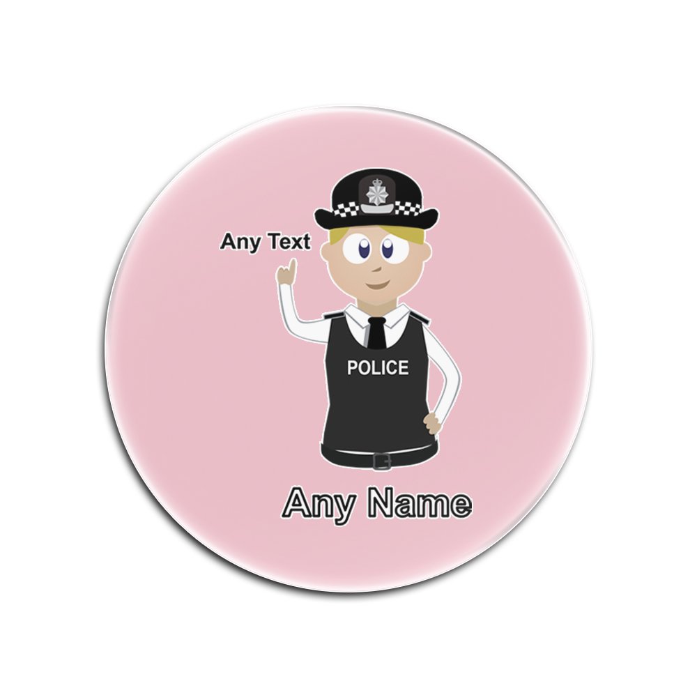 Dessous de verre police anti-taches pour table lot de 4 ronds roses en panneau dur