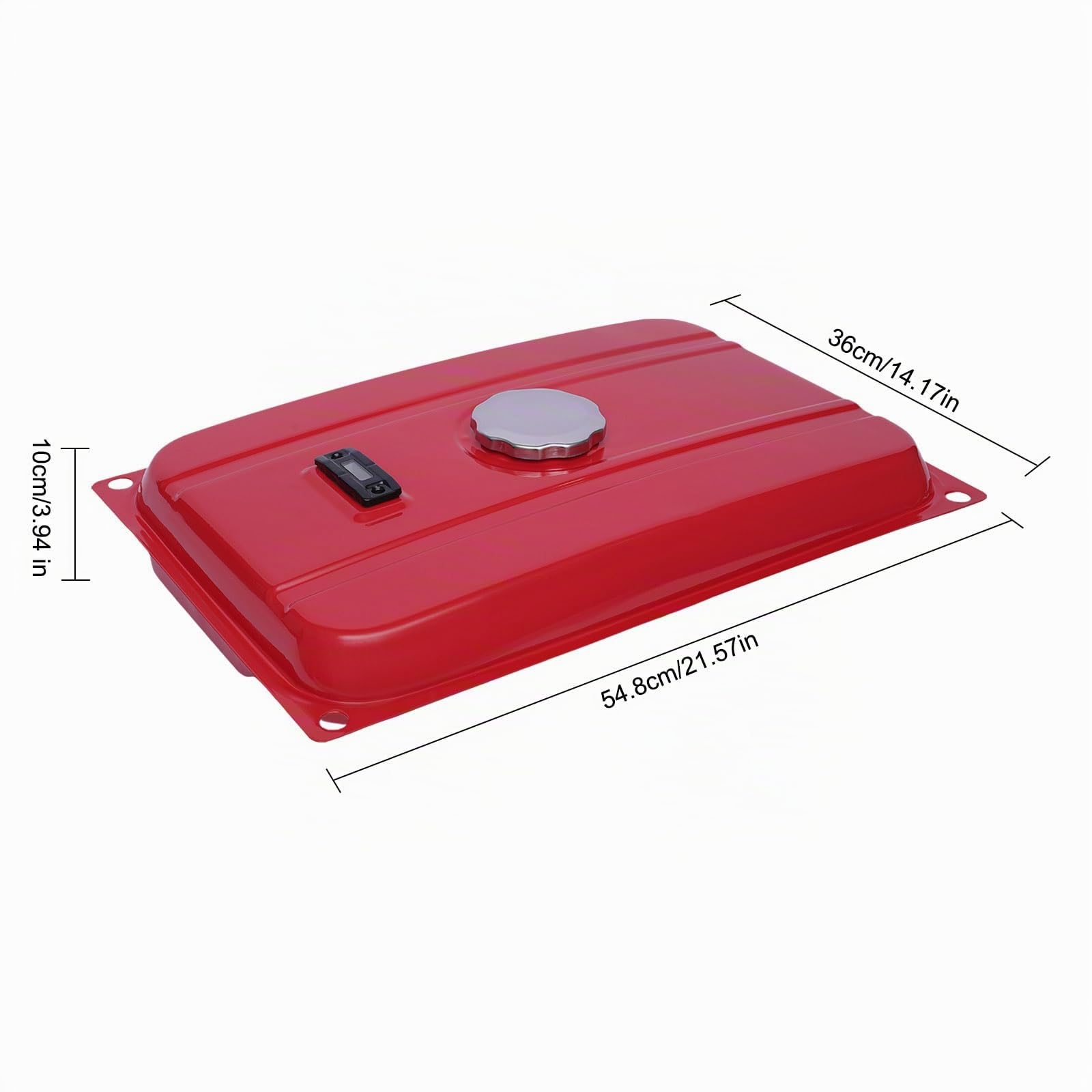Réservoir à essence 15L/4 gal, Générateur de courant Réservoir de carburant, Réservoir de Carburant Universel, Pièce de Rechange avec Interrupteur de Carburant