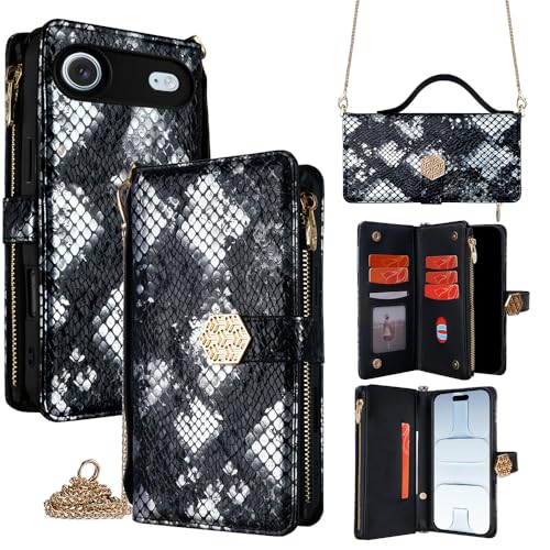 Étui Portefeuille en Cuir iPhone 17 Air BELLA BEAR Coque de Protection Haute Finition