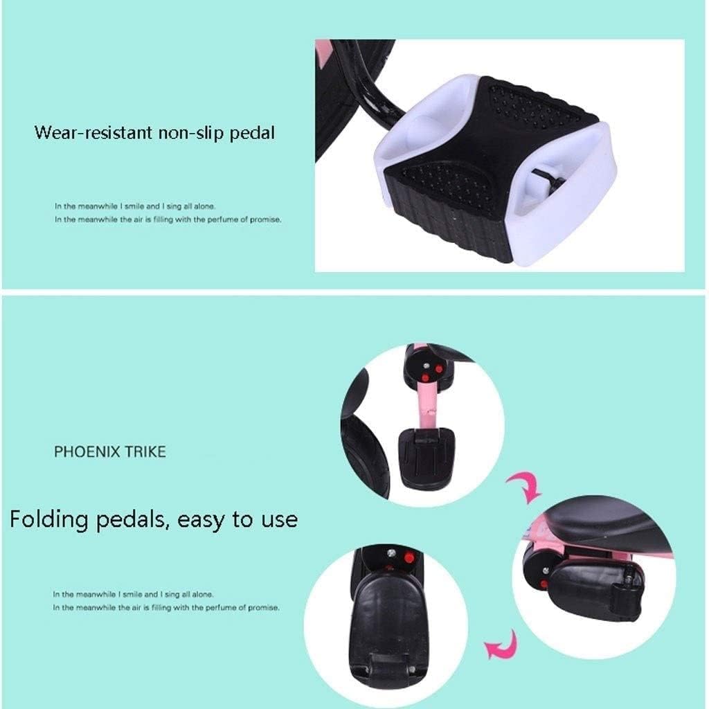 Rieort Poussettes Tandem de Luxe Tricycle Poussette Double en métal auvent étendu Panier de Rangement Landau Portable bébé Poussette