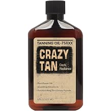 Tanning Oil 75 8oz Deep Dark radiance Natural Coconut Oil Vitamin E