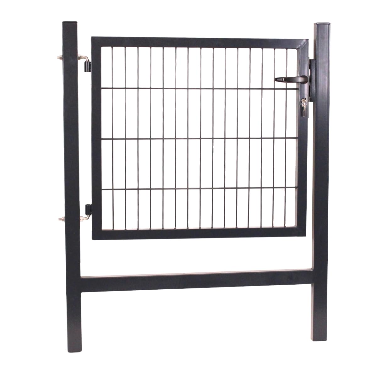 Gartentor Anthrazit RAL 7016 - Vormontierte Zauntür 100x120cm