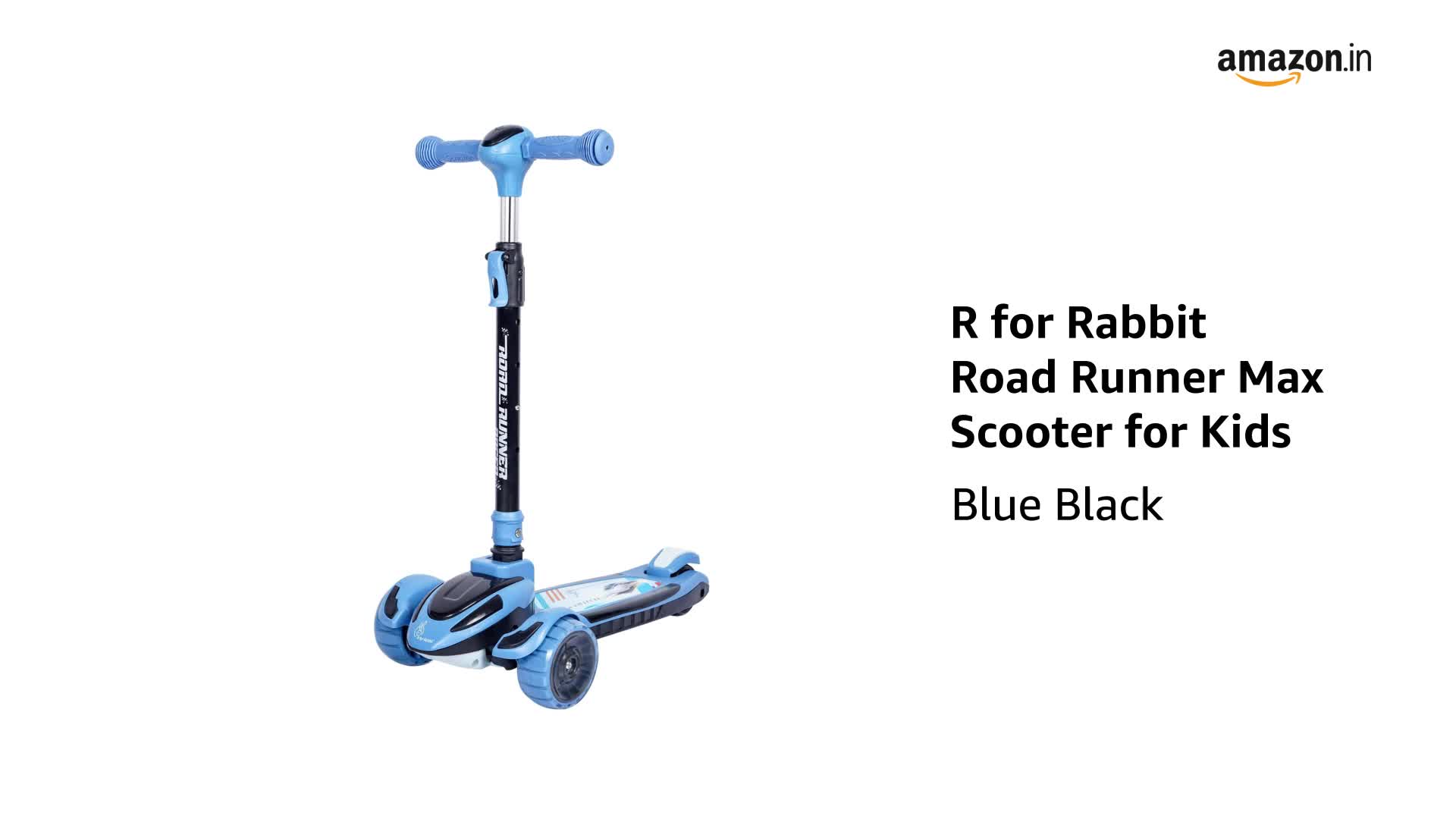 R for Rabbit Road Runner Racer Scooter for Kids of 3+ Years Age, 4