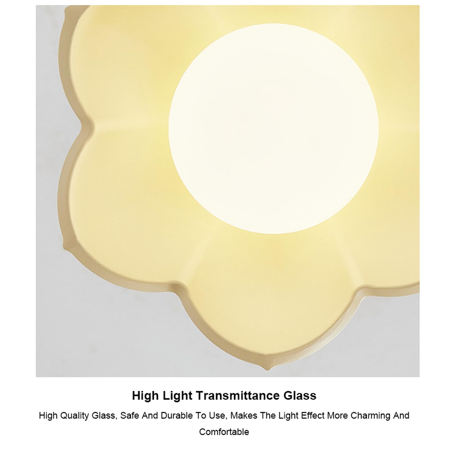 Franse crèmekleurige kroonluchter Scandinavische moderne hanglamp hars bloemvorm hangende plafondlamp voor meisjes slaapkamer restaurant eetkamer