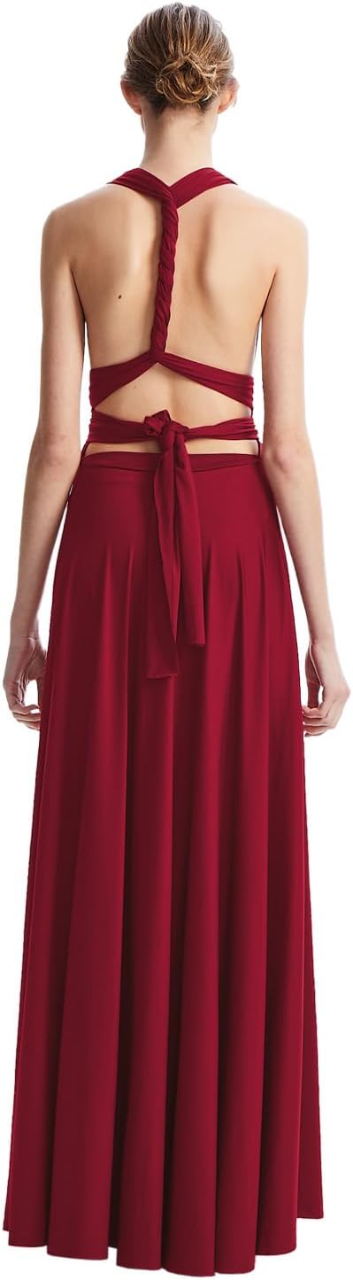 Infinity Dresses for Bridesmaids,Wedding Guest Dresses for Women,Plus Size Wrap Dress Long Maxi Convertible Multiway Dress - Image 5
