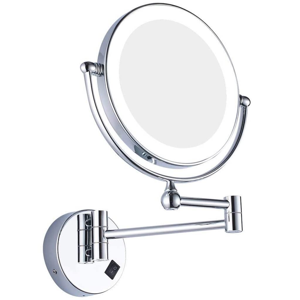 Miroir de maquillage éclairé rechargeable pour ne plus rater son teint en salle de bain