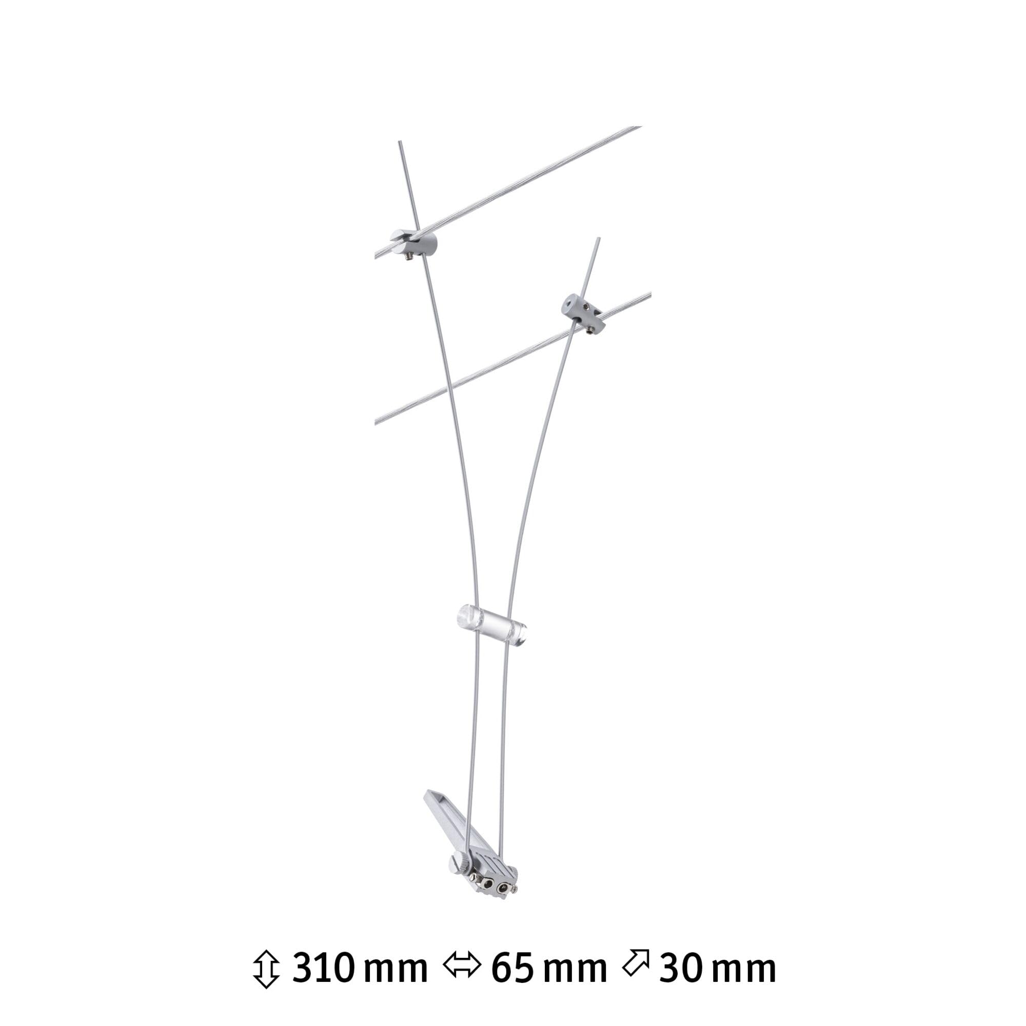 Paulmann Comet Sistema de Cableado, Foco, 12V 50W, GU5,3, Cromado Mate