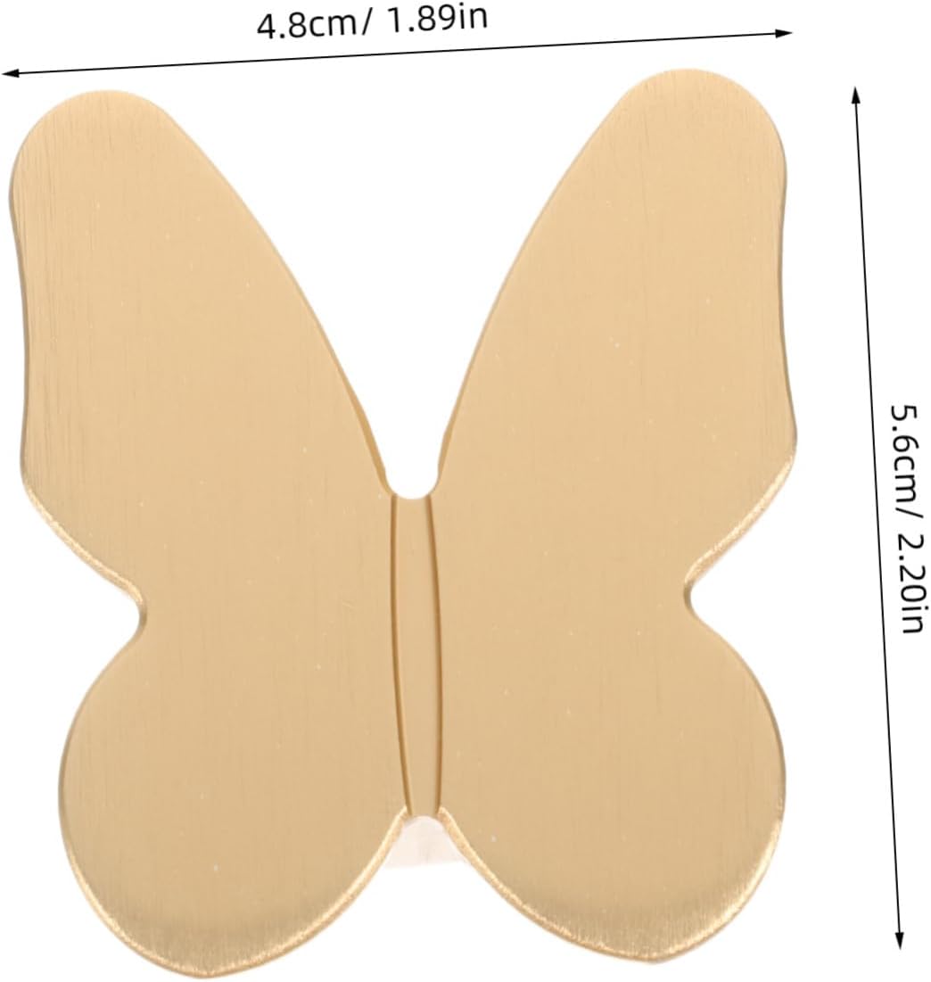 Butterfly Drawer Knobs Cute Decorative Cabinet Door Handles for Boys and Girls Room Furniture Easy Installation Versatile Design for Wardrobes Cabinets and Dressers Single