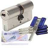  Bricard - Cylindre de porte haute sécurité débrayable 30x40 mm 3 clés et carte de propriété Barillet Chifral S2 Bricard