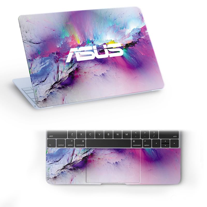 Image of Galaxsia Asus D49 Full Vinyl Laptop Skin /Sticker /Cover for 14 Inches Laptops Laminated-Removable-HD Quality Compatible for Hp-Dell-Sony-Lenovo-Asus etc.(13.8x9.6 Inches)