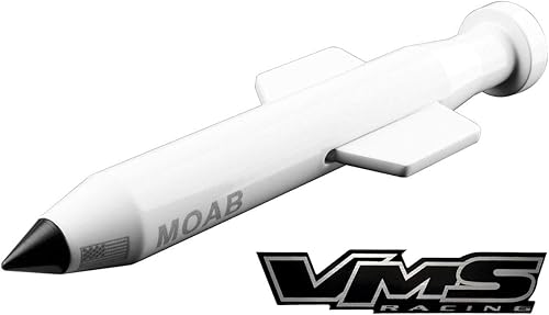Miniatura 4 de VMS RACING Antena blanca de aluminio mecanizado CNC de calibre pesado compatible con Dodge Ram 1500 2500 3500