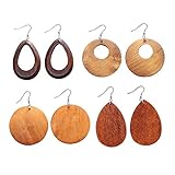 Diese Ohrhänger sind aus hochwertigem Holz gefertigt und haben einen tragbaren Teil aus Edelstahl, elegant und einzigartig. Diese Statement-Ohrringe Schmuck können die Schönheit und Persönlichkeit von Frauen zeigen.