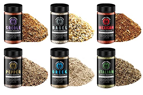 Usda Organic Salt Free Seasoning, No Salt Seasoning, Non-Gmo, Sugar Free Seasoning, Meal Prep Seasoning, All Natural, 100% Made In Usa (Assortment, 6 Pack) #TOP2