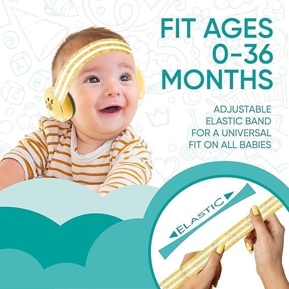 Image of Baby Ear Protection, Noise Cancelling Headphones for Babies and Toddlers Up to 36 Months