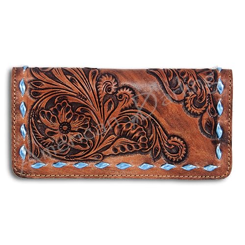 American Darling Women's Wallet Hand Tooled Genuine Leather Handbag and Ladies Purse