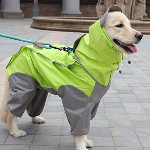 Capa de chuva de cachorro capa de chuva à prova d'água com capô respirável leve leve, protetora sol