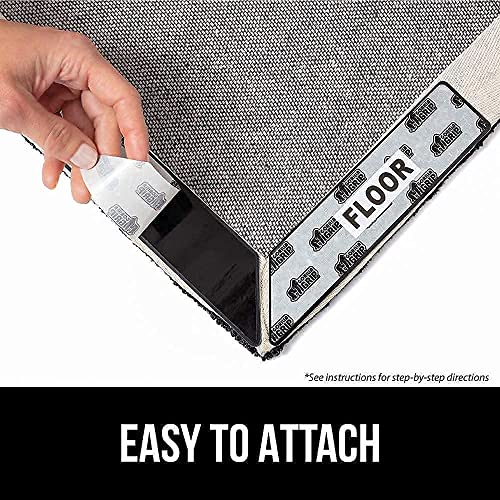 Gorilla Grip Rug Grippers And Rug Pad,16 Piece, Rug Pad Size 2X3, Both For Hard Floors, 2 Item Bundle #TOP4