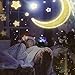 Blovec Star Night Lights Projector for Kids, Carousel Ocean Space Star 4 Sets of Film Night Lighting Lamp 360° Rotating Projector Kid Night Lamp 8 Colorful Lights Gift for Boys and Girls