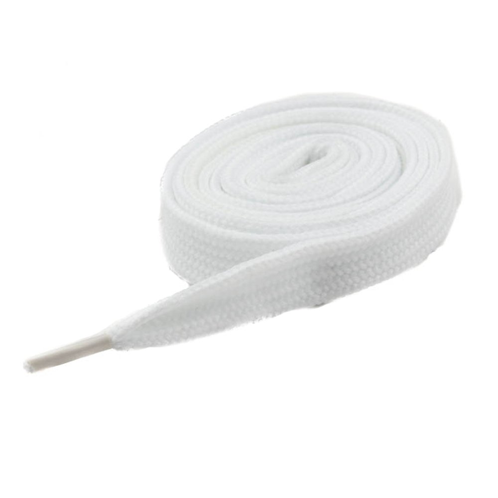 Mytoptrendz® Flat Shoe Laces Wide Laces Trainers Shoe Lace (White)