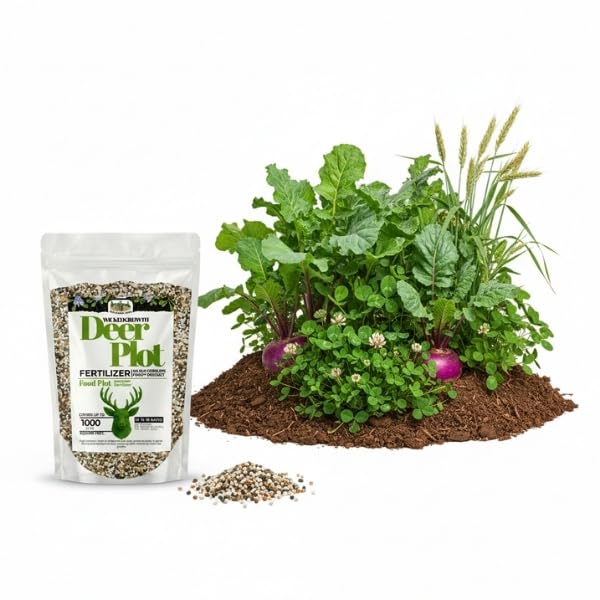 Old Cobblers Farm™ Wicked Growth Wildlife Deer Plot Fertilizer - Perfect Blend for Deer, Turkey & Game - Balanced NPK for Robust Growth (5 lbs | 10 lbs | 15 lbs | 20 lbs) (15 lbs)
