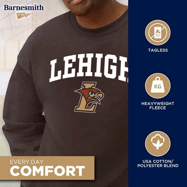 Barnesmith Crewneck Sweatshirt for College, Heritage Logo, Adult Unisex - Image 3