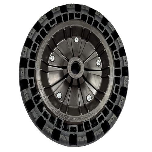 Roda para carrinho de mão de carga de plataforma pneu flexivel borracha maciça com eixo universal