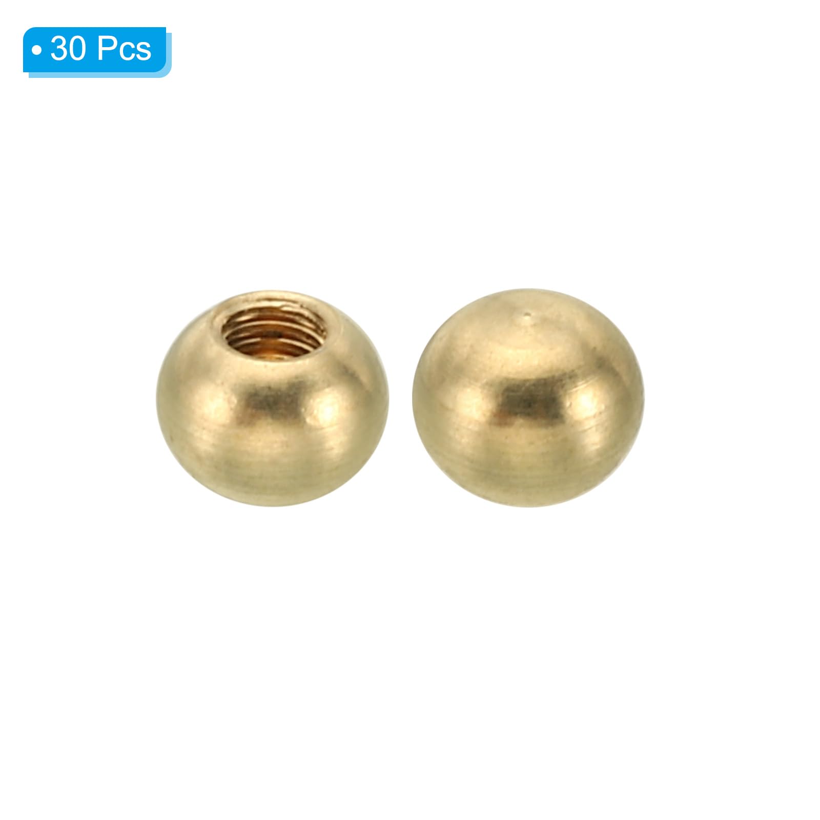 PATIKIL Dado Cieco M3x6mm, 30pz Cappucci Copri-Dado Bulloni in Ottone Dadi a Cappuccio a Filettatura per Viti Decorazione per Lampade, Copertura Dado per Mobili Illuminazione o Progetti