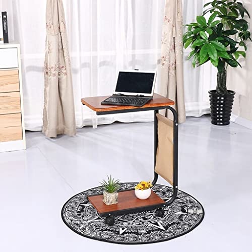 Table carrée sur roulettes pour éviter le désordre sur votre table basse - 3