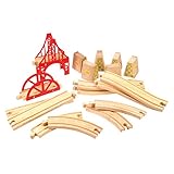 Besteht aus 18 spielteilen. Bigjigs Rail Brücken Ausbauset Für Holzeisenbahn