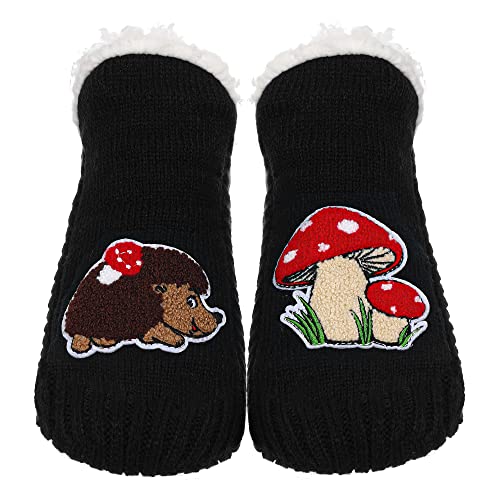 Image of ZYZX Cute Animal Slipper Socks for Women with Grips,Fuzzy Socks Indoor