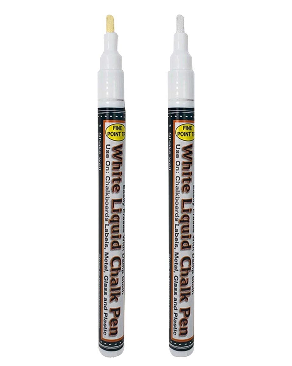 DMC Ink Water Soluable Chalk Marker Set 2-Pieces, White