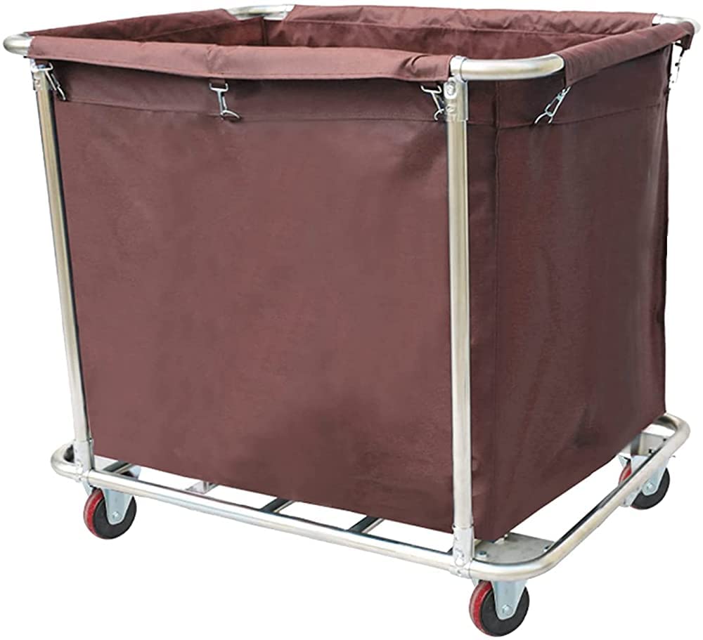 Shelf Kitchen Movable Trolleys Large Capacity Trolley Laundry Basket Laundry Cart With Removable Fabric Bags Laundry Container On