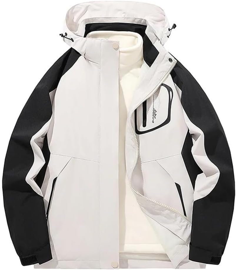 Men's Trend Outdoor Sports Workwear Hardshell Waterproof Trenchcoats Mountaineering Jacket