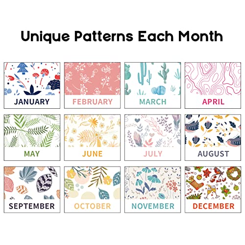 Desk Calendar 2023-2024, Monthly Desktop Calendar, Standing Flip Calendar With Thick Paper(Jan. 2023 - Jun. 2024, 10" X 8.25" ), Academic Year Standing Desk Calendar With Planner Stickers #TOP5