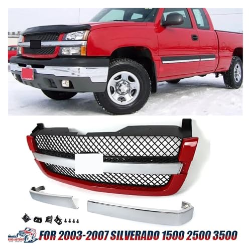Grilles radiateur maille pour remplacer calandre supérieure Silverado - 4