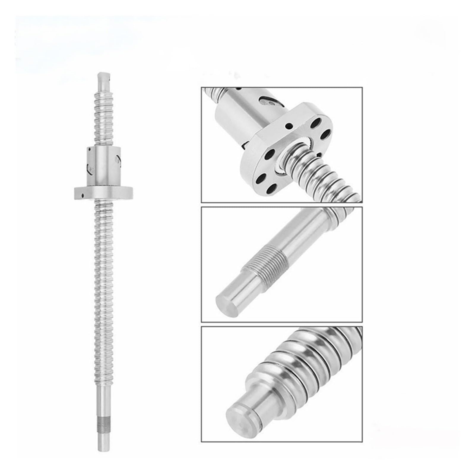 Metal Ball Screw nut SFU1605 Ballscrew C7 Flange Single Ballnut RM1605 Rolled Ball Screw End Machined CNC 250mm-2000mm(500mm)