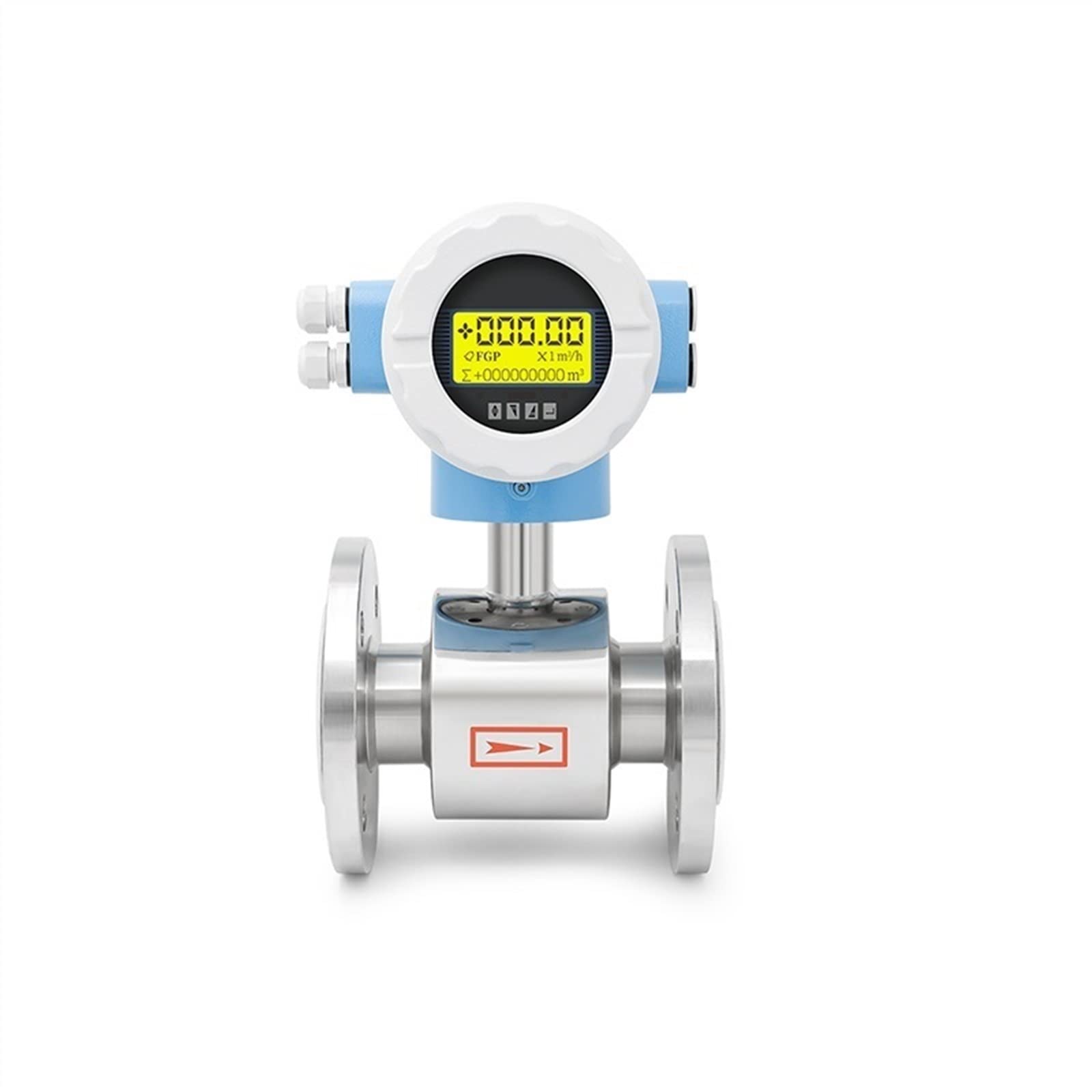 Genérico Medidor de Flujo Digital Industrial Sensor de Enlace de Brida de Alta precisión Medidor de Flujo electromagnético de tubería estándar (Color : DN-80)