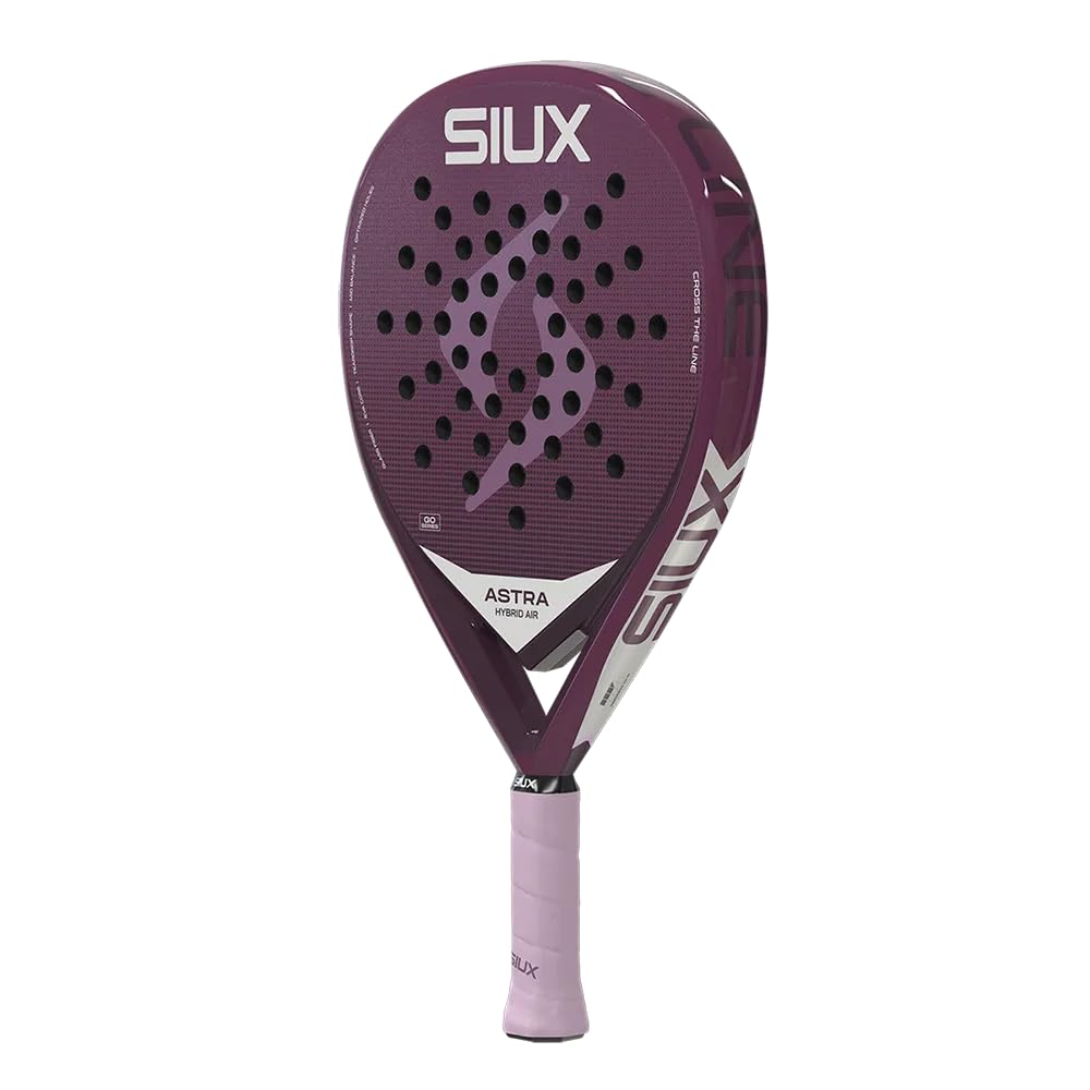 Siux - Pala de Pádel Astra Hybrid Air 2026 Violeta Forma Lágrima - Control y Potencia